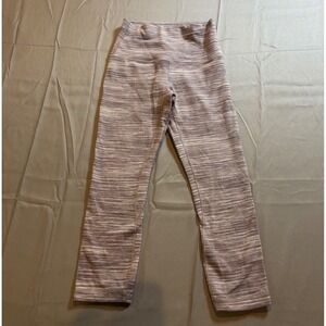 Lululemon Align High Rise Crop Pants Heathered Lilac White Women's Size 4